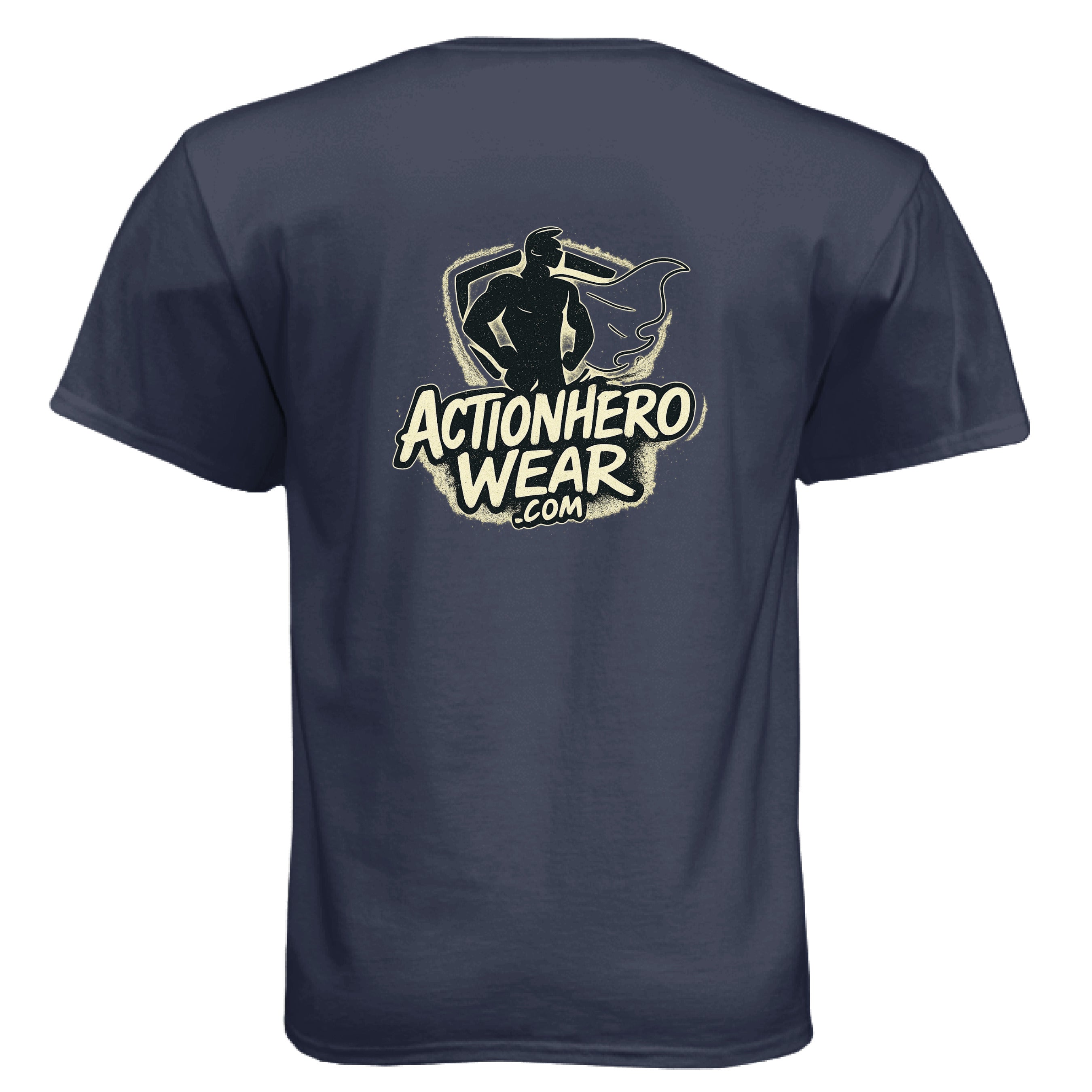 Action Hero Wear Hanes Comfort Soft cotton T-shirts, featuring a ninja-themed graphic on a soft, white casual shirt.