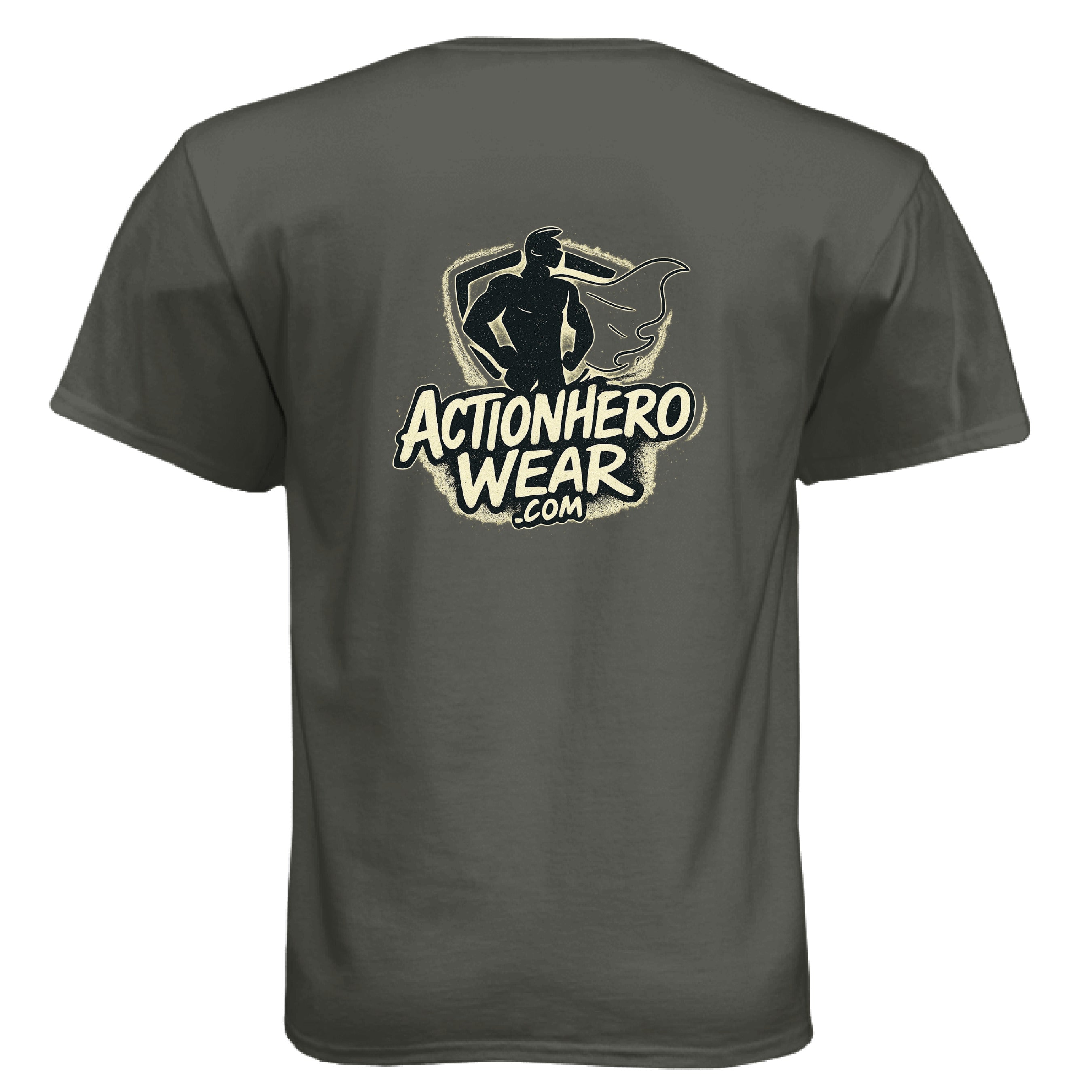 Action Hero Wear  Hanes Comfort Soft cotton T-shirt, featuring a ninja graphic on a black T-shirt with short sleeves.