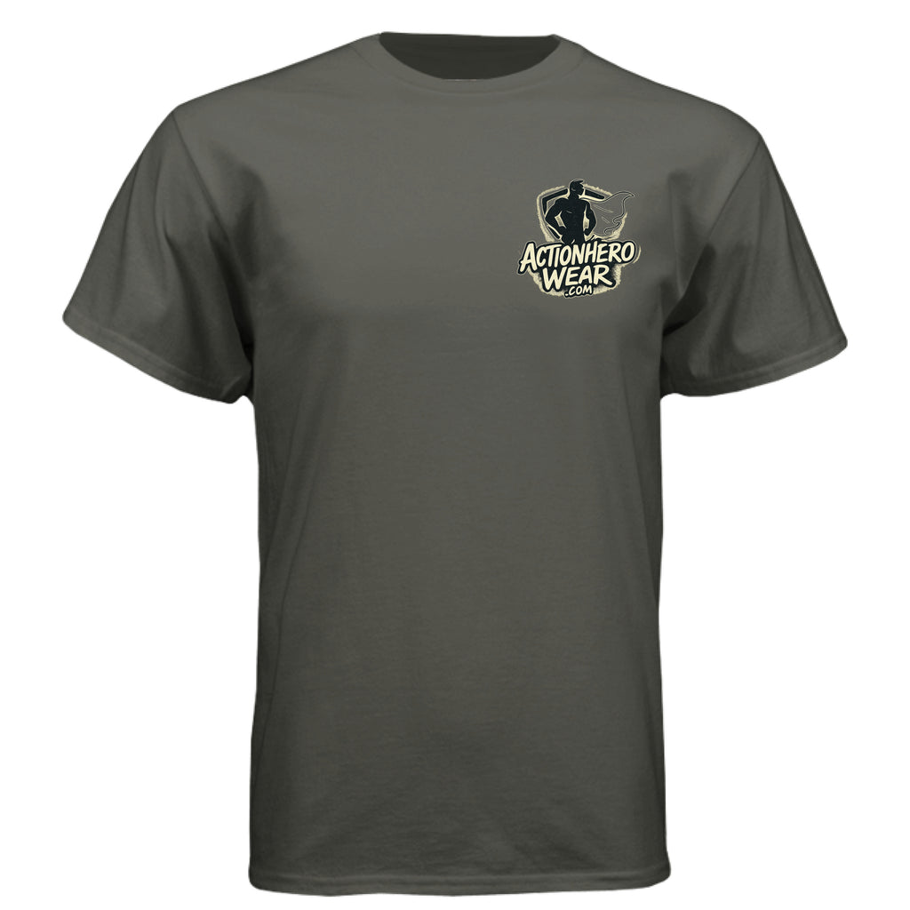 Hanes Comfort Soft cotton T-shirt by Action Hero Wear LLC, featuring a relaxed fit and classic crew neck in soft, breathable fabric.