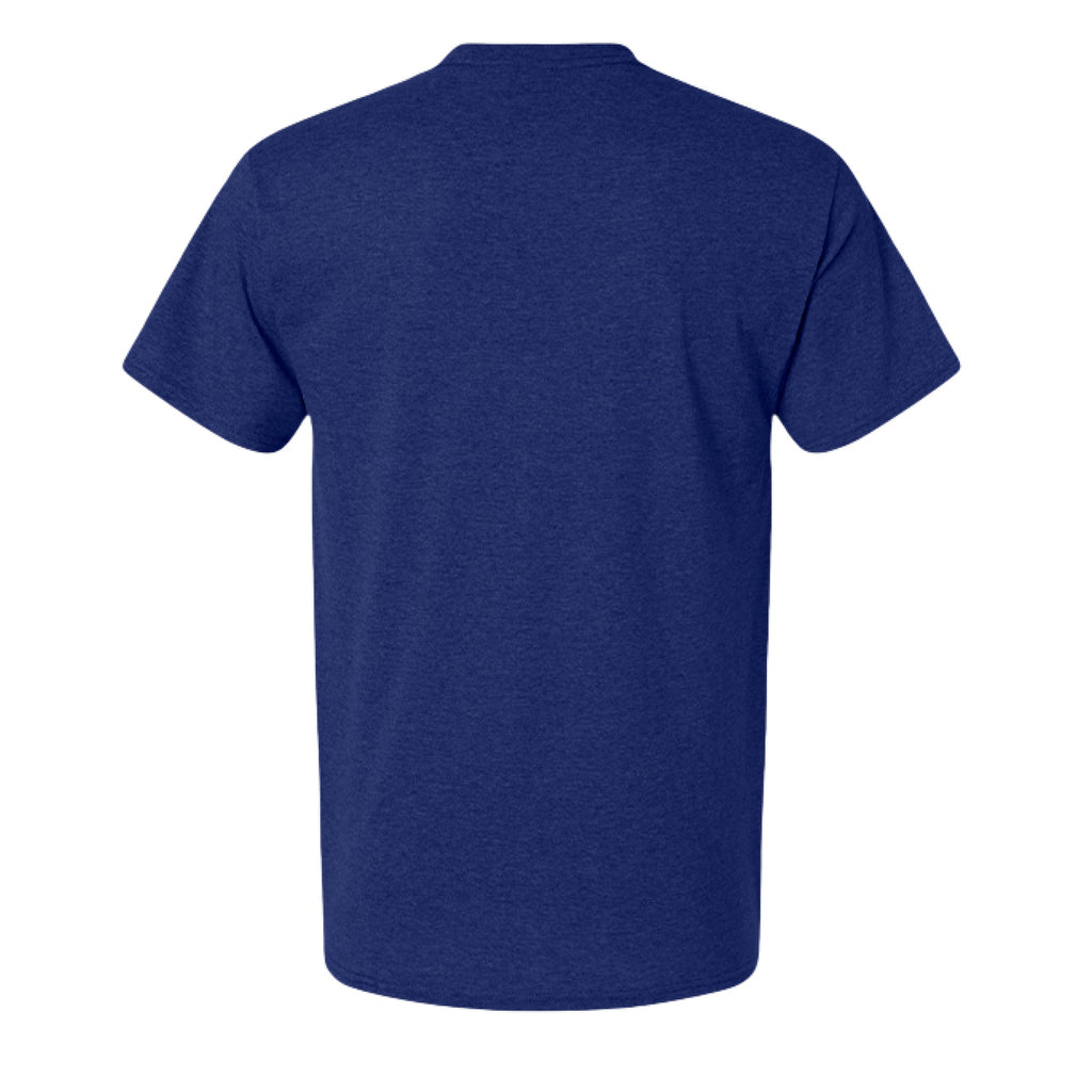 Action Hero Wear Hanes 42TB adult X-Temp tri-blend t-shirt, shown in black with logo detail front view.