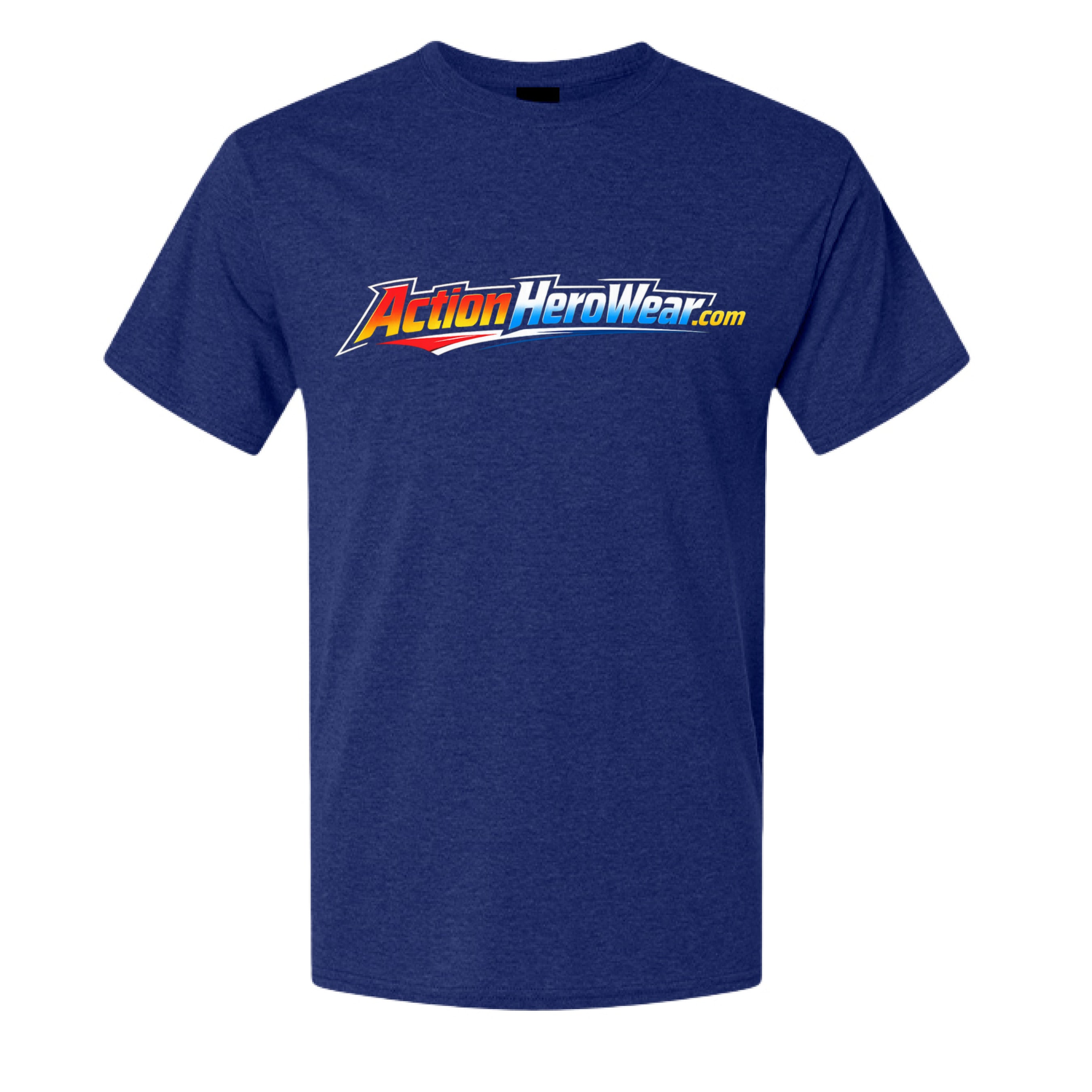 Action Hero Wear Hanes 42TB adult X-Temp tri-blend T-shirt, front view showing the fabric texture and fit.