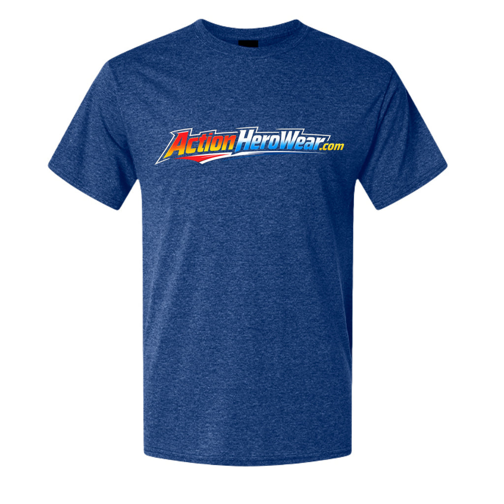 Action Hero Wear Hanes 42TB adult X-Temp tri-blend T-shirt with ninja graphic design, shown on a plain background.